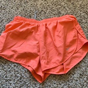 Salmon color Nike shorts dri-fit